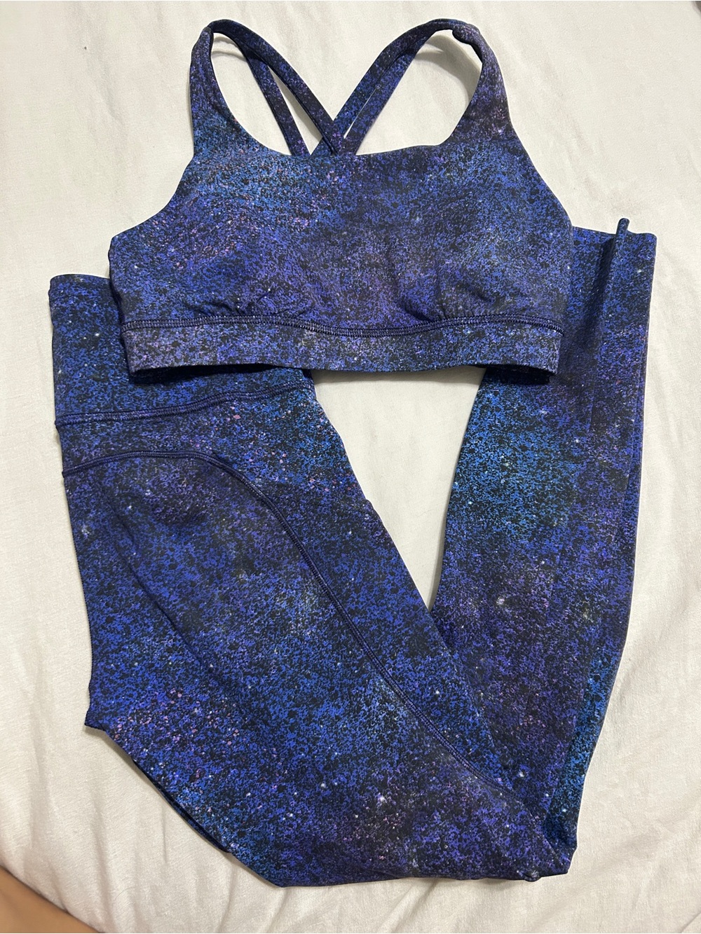 Lululemon plbm set workout yoga Pilates pockets fast & free tights energy bra 4